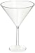 goodieGumDrops 353001.86 Plastic Martini Glasses 25oz Clear(pack of 6)