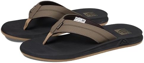 Reef Men's Element TQT Flip-Flop, Black/Tan, 12 | Image 3