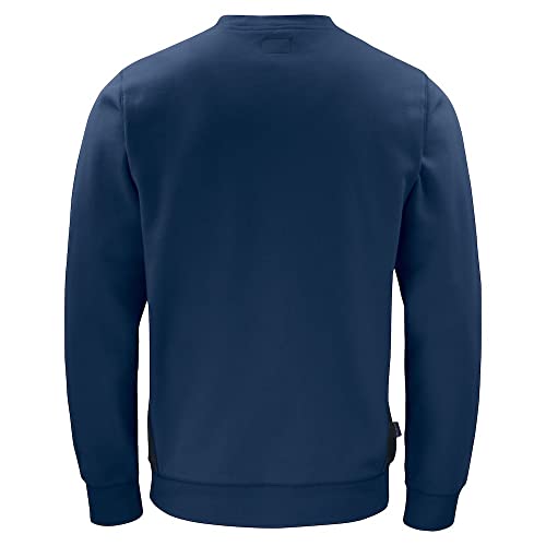 Sweat gris homme S pull sport casual col rond vêtement mode - 2