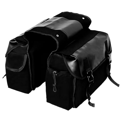 Liqzirtu de sillín de Bicicleta - para Asiento Trasero de Bicicleta, portaequipajes para Moto, Bolsas Laterales de | Desplazamiento Touring Bolsas de Viaje en Bicicleta para Bicicleta Moto