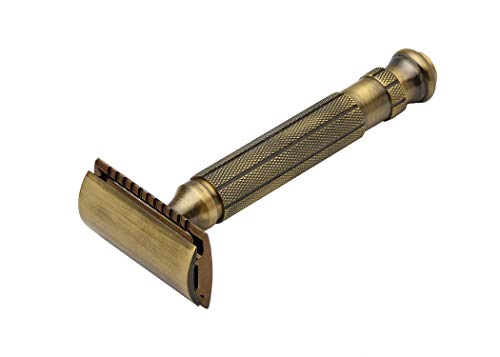 Image of Pearl Shaving Double Edge Safety Razor L-55 (CC+ OC (Antique Brass) Eid Gift Option