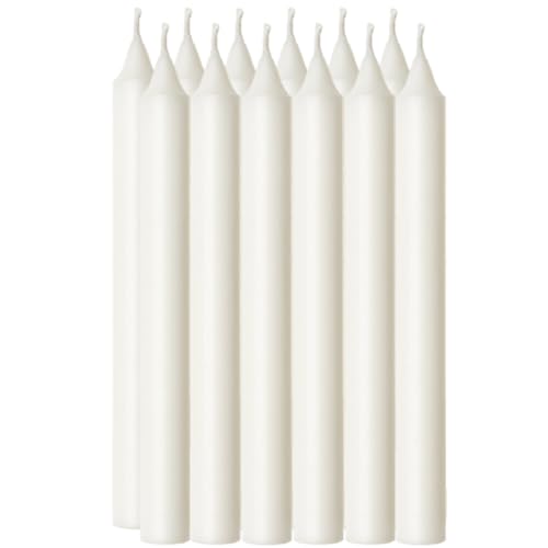 El Mejor Listado de Candelabros y portavelas para comprar online. 41 LIFEMINT - Set De 12 Velas Blancas Largas Tipo Lápiz 20cm | Velas Delgadas y Elegantes para Portavelas, Candelabros | Bodas, Centros de Mesa | Decoración de Hogar | Ideal Todo el...