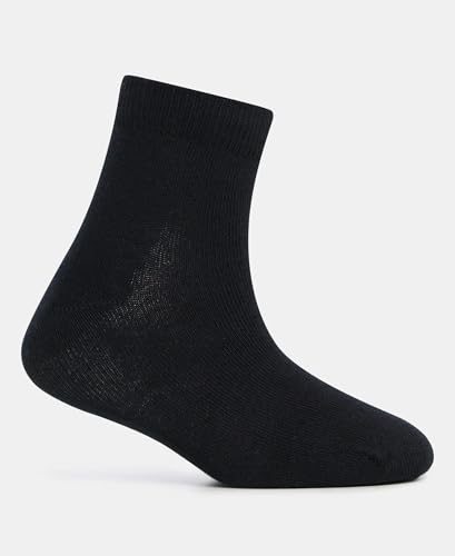 Jockey Kids Ankle Length Cotton Socks 7801_Black_9-10 Yrs - Image 3 thumbnail