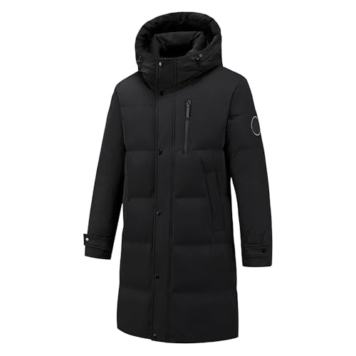 Doudoune rembourrée à capuche haut de gamme, veste d'hiver mi-longue