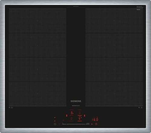 Siemens iQ700 EX675HYC1M hobs Negro, Acero inoxidable Integrado Placa de inducción zonas 4 zone(s)
