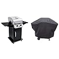 Char-Broil 463673519 Performance Series 2-Burner Cabinet Gas Grill, includes Char-Broil 4828737P04 Grill Cover, Stainless Steel