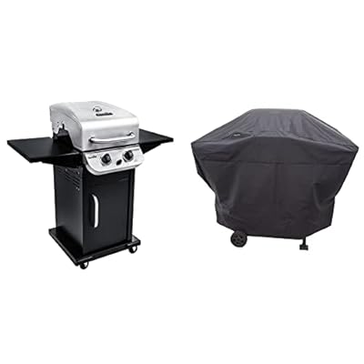 Char-Broil 463673519 Performance Series 2-Burner Cabinet Gas Grill, includes Char-Broil 4828737P04 Grill Cover, Stainless Steel