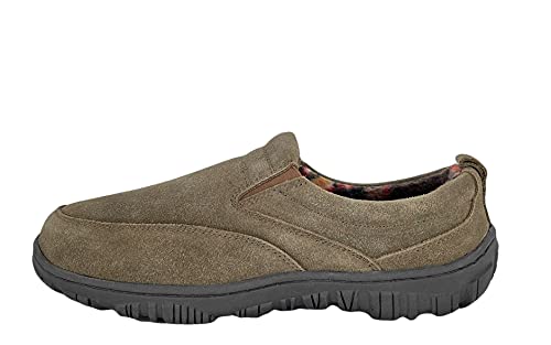 Clarks Mens Slipper with Suede Leather Upper SAB30194A - Closed Back with Double Gore and Removable Insole - Indoor Outdoor House Slippers For Men2