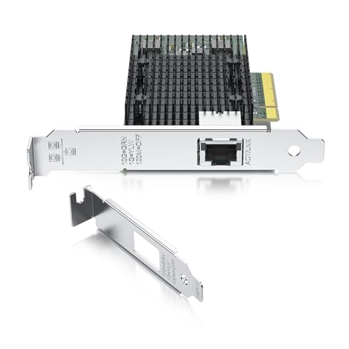 Image of REDLUX 10GB PCI-e Network Card(NIC) with Intel X540 Chip, Single RJ45 Port, Compare to Intel X540-T1, PCIE 2.0 X8, Support Windows/Windows Server/Linux/Vmware Esxi