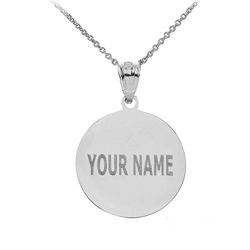Sports Charm 925 Sterling Silver Customized Beach Volleyball Pendant Necklace with Your Name and Number - Choice of Pendant Only or Chain Length2