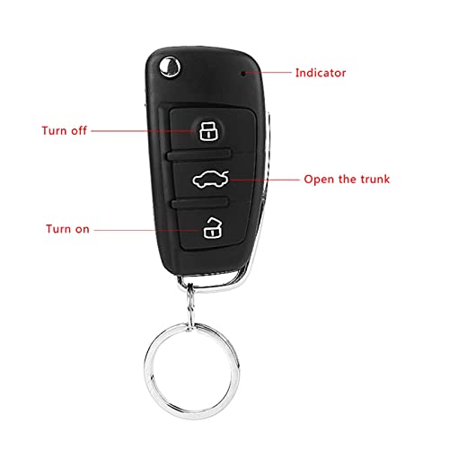 Bediffer Auto Zentralverriegelung Universal Fernbedienungs Keyless Entry System mit Fernbedienungskit Kofferraumfreigabe – Bild 3
