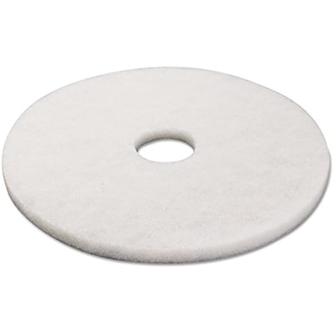 17" Standard Floor Pads, White 5/Pack Cover