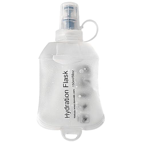Hydrationsflasche - Flasche in Lebensmittelqualität | Trinkflasche aus TPU | Wasserflasche für Wanderungen auslaufsicher | weiche TPU-Wasserflasche | Hydrationsflasche