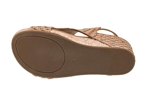 Image of Corkys Footwear Womens Carley Wedges, Featuring Corkys EVA Foam Cushioned Insoles, A 2.5 Inch Heel, Lightweight For All Day Wear, And Hook And Loop Closure