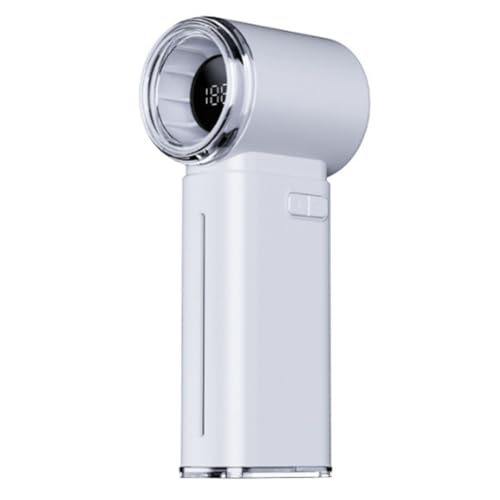 Lonrtesw Ventilador Portátil de Mano con 199 Niveles de Velocidad y de Enfriamiento por Vapor Frío, Mini Ventilador Recargable por USB, Pantalla Inteligente.