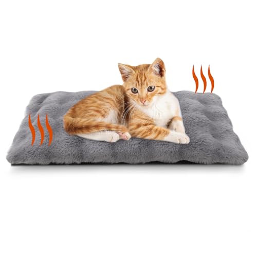 XIAPIA Selbstheizende Decke Katze & Hunde, Flauschig Selbstwärmende Katzendecke ohne Kabel, Wärmedecke Heizdecke ohne Strom, Washbar Thermodecke Katzenkissen Katzenbett Indoor im Auto Grau 60 * 45 cm XIAPIA Selbstheizende Decke Katze & Hunde, Flauschig Selbstwärmende Katzendecke ohne Kabel, Wärmedecke Heizdecke ohne Strom, Washbar Thermodecke Katzenkissen Katzenbett Indoor im Auto Grau 60 * 45 cm