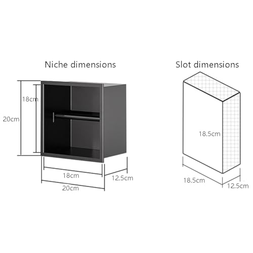Étagère de douche encastrée acier inoxydable étanche support rangement mural
