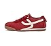 LUCKY STEP Women's Retro Fashion Sneakers Thin Sole Casual Walking Lightweight Tennis Trainers Running Gym Workout Classic Comfortable Athletic Shoes(Red,8.5)