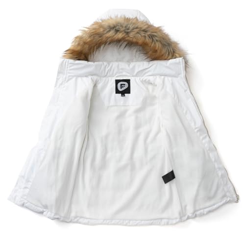 Garemcy Girls Winter Coat Long Warm Waterproof Fleece Lined Puffer Jacket With Detachable Hood & Fur Trim3