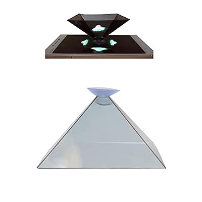 Smartphone 3D Hologram Projector 360-Degree Images 3D Projector Stands Projector Py-ramid Any Smartphones Display Projector