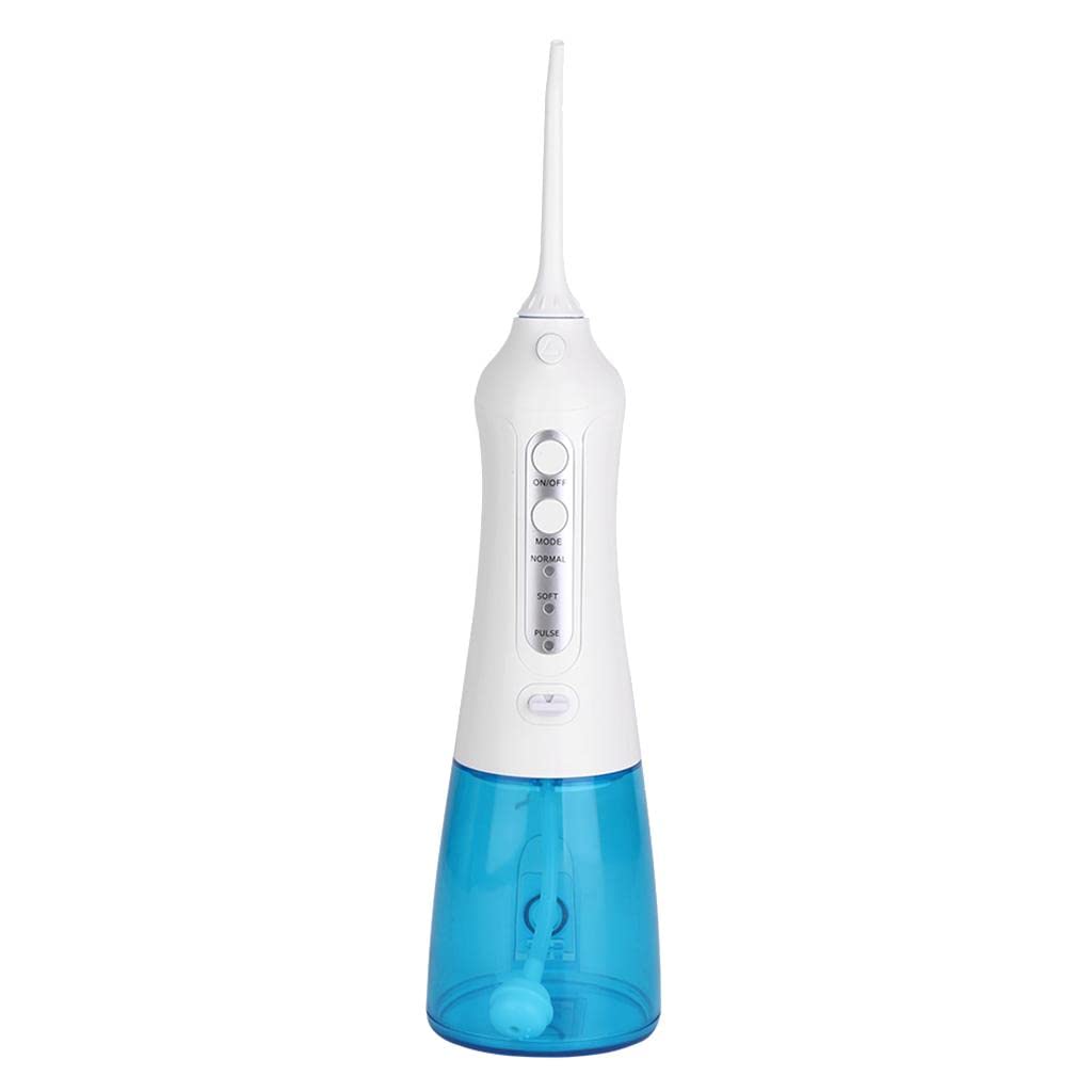 Jojomis Flosser ad acqua senza fili 300 ml USB ricaricabile e portatile Irrigatore orale con custodia per viaggi 3 modalità IPX7 impermeabile filo interdentale - Irrigatore orale