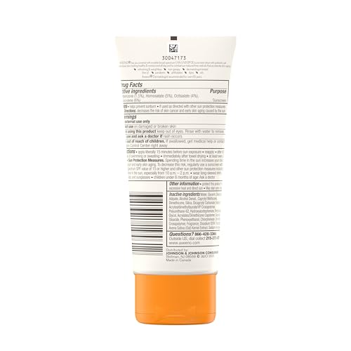 Image of Aveeno Protect + Hydrate SPF 30 Sunscreen Lotion, 3.0 fl. oz | Broad Spectrum Sun Protection for Full Body, Prebiotic Oat, Weightless, Sweat & Water-Resistant, Oxybenzone-Free