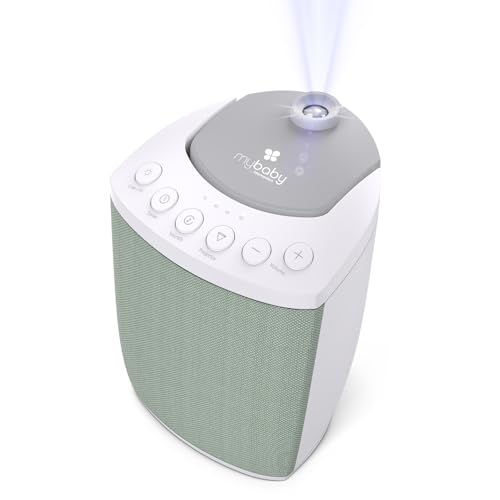 MyBaby SoundSpa Lullaby 2-in-1 Projector & Sound Machine with 8 Soothing Sounds, Adjustable Volume,...