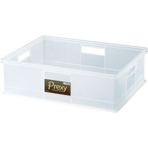 Tenma Stackable Metal Rack Storage, Width 17.7 x Depth 13.8 x Height 5.5 inches (45 x 35 x 14 cm), Plexy, L, Clear