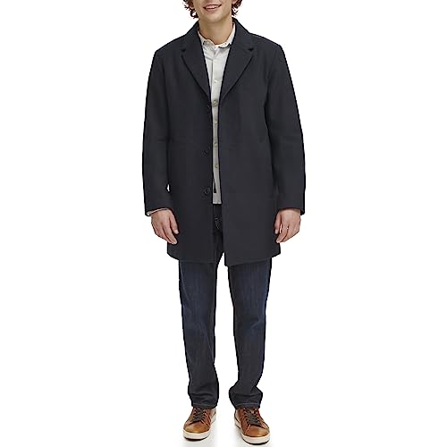 Image of DOCKERS Men's Henry Wool Blend Top Coat (Regular and Big & Tall Sizes)