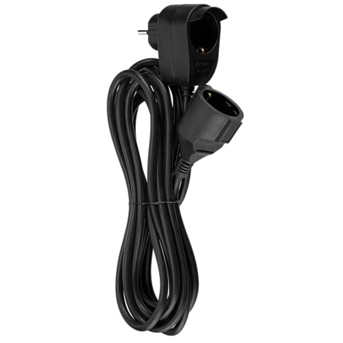 Rallonge Powersplit 5m noir REV multiprise de jardin