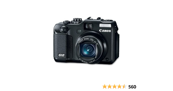 Canon G12 10 MP Digital Camera with 5x Optical Image Stabilized Zoom and 2.8 Inch Vari-Angle LCD