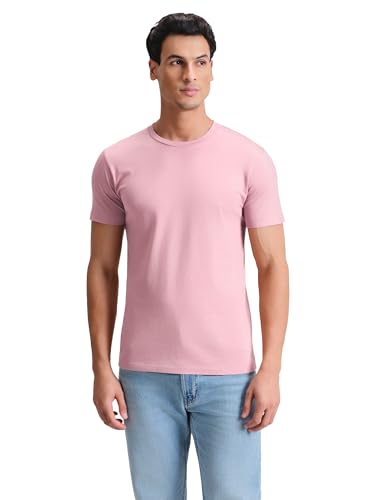 Image of XYXX Men's Iconique Solid Supima Cotton Slim Fit T-Shirt | Super Soft Half Sleeve Tshirts with Superior Colour Retention