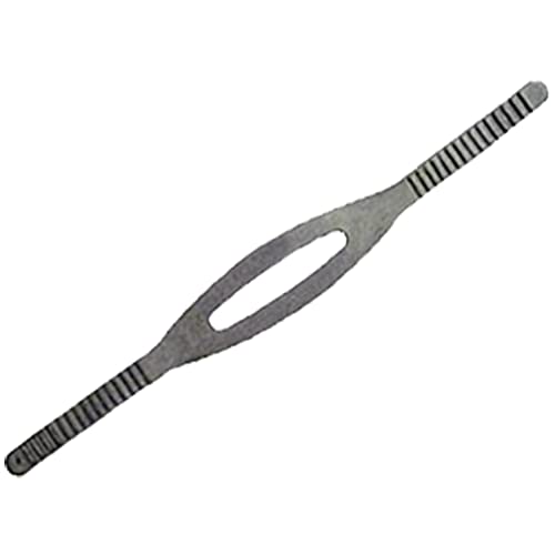 JCS Kraton Rubber Mask Strap, Narrow, Black