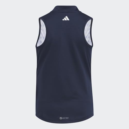adidas Girl's Heat.rdy Sleeveless Printed Golf Polo Shirt2