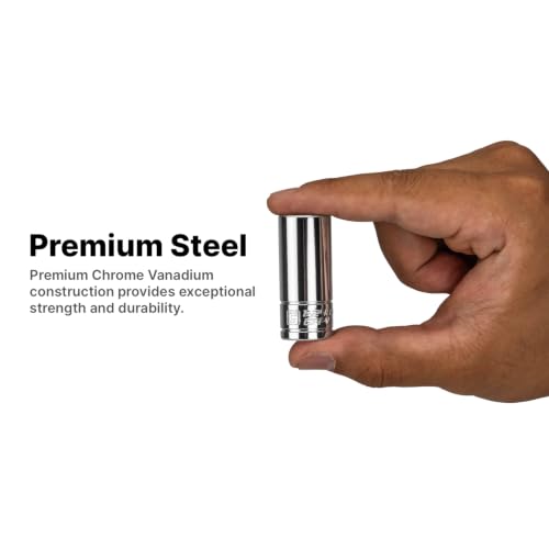 Image of Capri Tools 3 /8 in. Drive Semi-Deep Chrome Sockets Set, 6-Point, 1 /4 to 1 in., 13-Piece