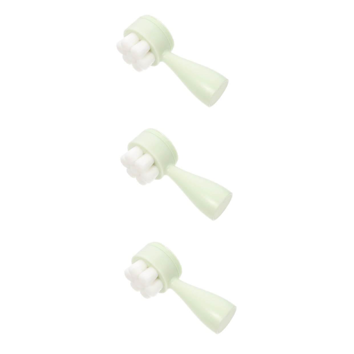 FRCOLOR Cepillo Facial De Limpieza Profunda De 3 Piezas Cepillo De Limpieza Facial Doble Para Todas Las Edades.