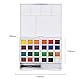 Derwent Aquarellfarben, 24-teiliger Malkasten, Watercolour Paint Pan, wasserlösliche Aquarellfarben, ideal zum Malen, Profi-Qualität, Reisegröße, 2306260