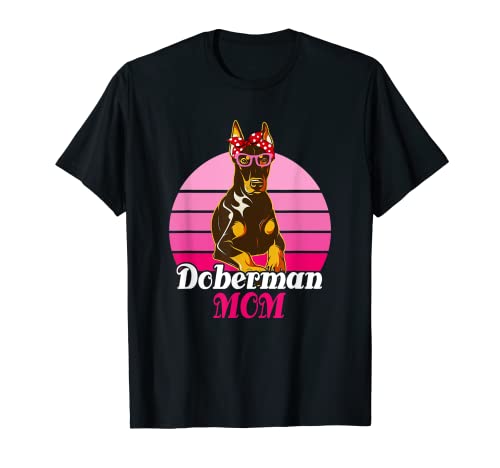 Bandana Gafas de sol Doberman Mom Funny Dog Lover Camiseta