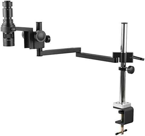 Adjustable 50mm Ring Holder Clamp for C-Mount Monocular Microscope, 300X Lens Solder Video Camera Stand, Versatile Arm Bracket for Enhanced Observation