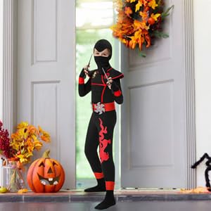 FUN Costumes Stealth Shinobi Black Ninja Kids Costume X-Large In The Costumes Department At - Foto 6
