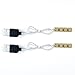 Kyglaring 2Pcs 50cm Led Light Brick for Lego USB Connected- LED Down Light Compatible with Lego Bricks - Warm White
