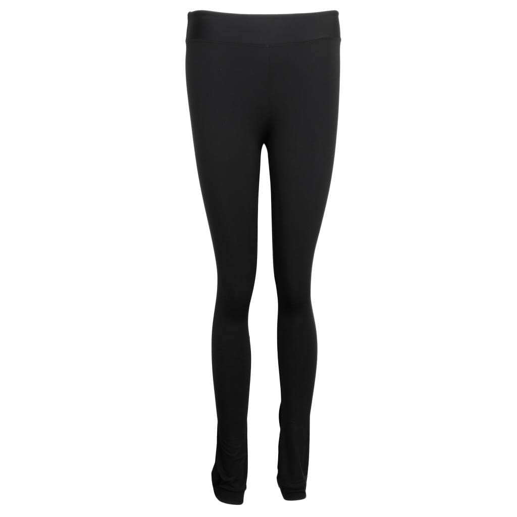 B Baosity Eiskunstlauf Trainings Leggings Skating Eislaufen Strumpfhose Wintersport Hose für Frauen Mädchen Schwarz - M