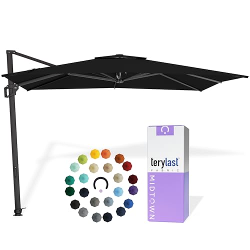 Image of Midtown Umbrellas Grande Square - 9 x 9 Ft Cantilever Umbrella