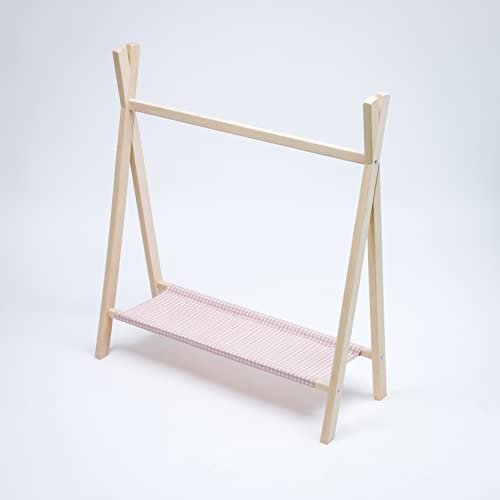 PLASTIMYR the good wood by Perchero Infantil - Burro Ropa Infantil - Perchero de Madera - 91 x 35 x 104 cm