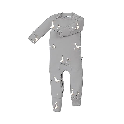 Image of GUNAMUNA Unisex Baby Toddler Ultra-Soft Convertible Pajama, Footie or Romper Sleeper with Diaper Zipper, Newborn to 24 Months