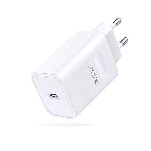Lecone Caricatore USB C Power Delivery 3.0 18W per iPhone 11/11 PRO, AirPods PRO, Google Pixel 2/2 XL, LG, Huawei, Samsung e Altri