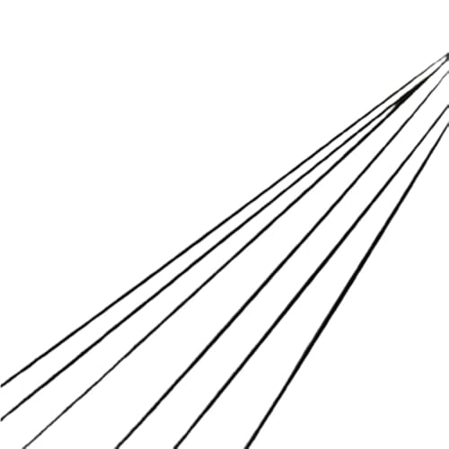 Barres elastiques legeres de 1m en fibre de verre noire 0.8mm x6
