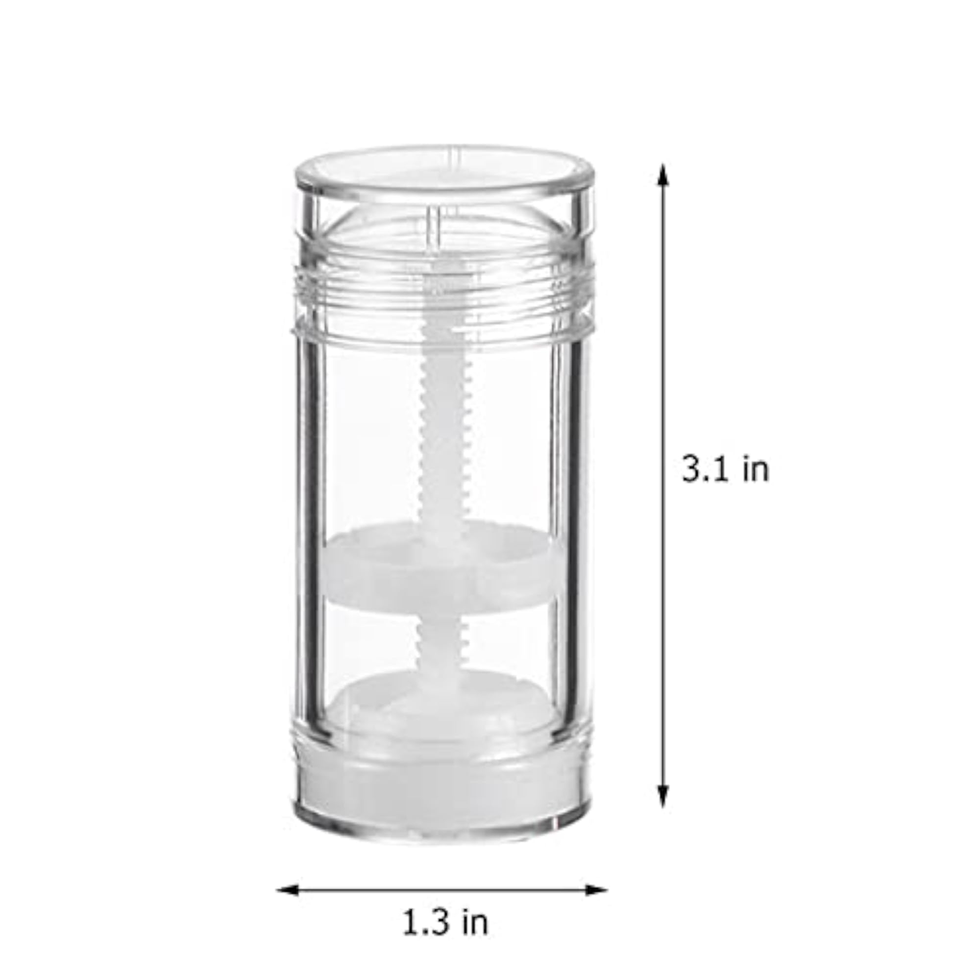 5 Packs Plastic Deodorant Containers, 1 Oz Refillable Tube