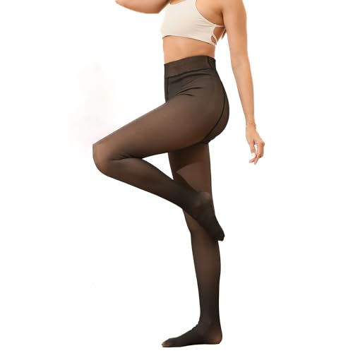 Collants doublés en polaire femme épais pour rester au chaud avec élégance