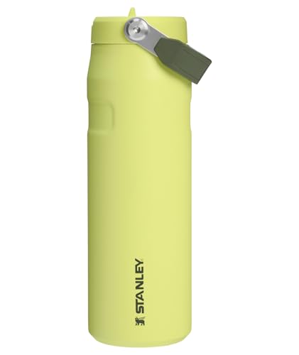 Image of Stanley IceFlow Flip Straw 2.0 Water Bottle 24 oz | Built-In Straw for Travel and Sports | Lightweight and Leak Resistant | Insulated Stainless Steel | BPA-Free | Prickly Pear